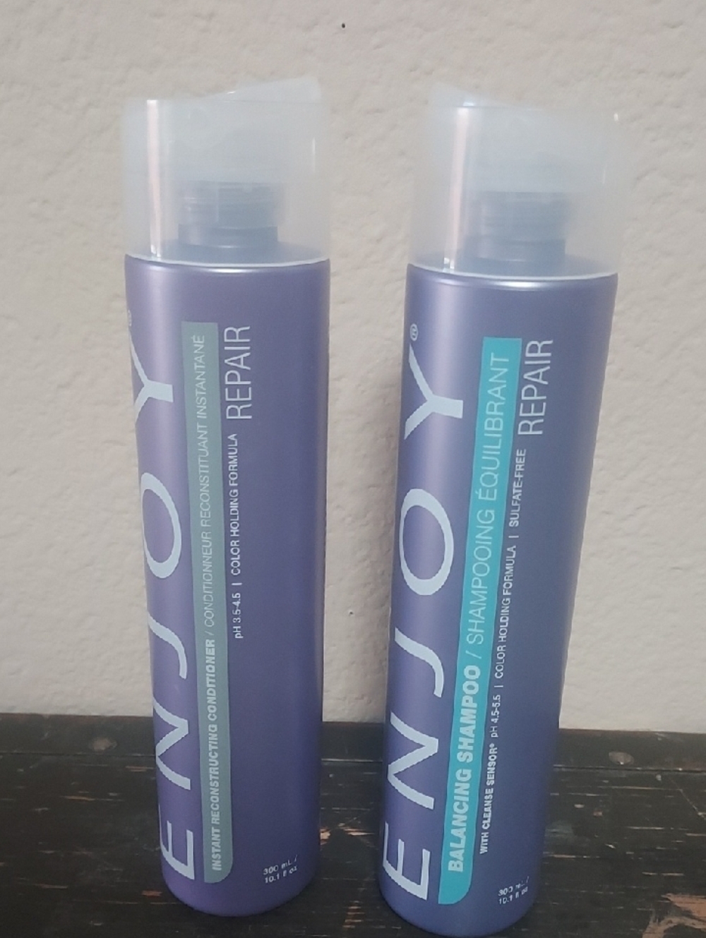 NEW Enjoy Haircare Duo: Balancing Shampoo & Reconstructing Conditioner 10.1oz - Picture 7 of 7